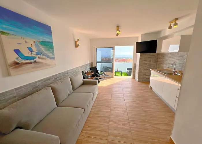 Mit Meerblick Und Gemeinschaftspool アパート カレタ・デ・フステ