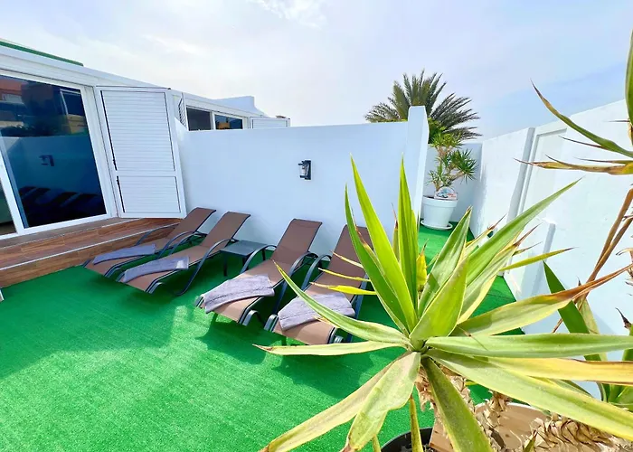 Mit Meerblick Und Gemeinschaftspool Lägenhet Caleta De Fuste