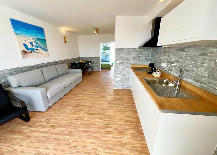 Mit Meerblick Und Gemeinschaftspool アパート カレタ・デ・フステ